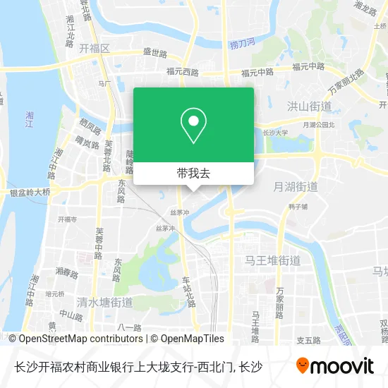 长沙开福农村商业银行上大垅支行-西北门地图