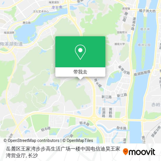 岳麓区王家湾步步高生活广场一楼中国电信迪昊王家湾营业厅地图