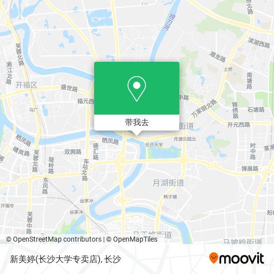 新美婷(长沙大学专卖店)地图