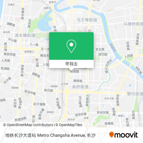 地铁长沙大道站 Metro Changsha Avenue地图