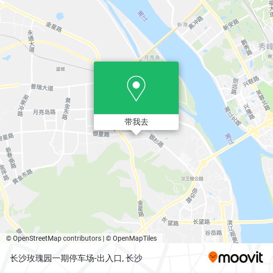 长沙玫瑰园一期停车场-出入口地图