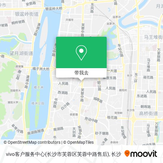 vivo客户服务中心(长沙市芙蓉区芙蓉中路售后)地图