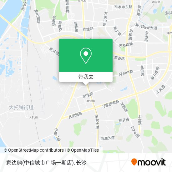 家边购(中信城市广场一期店)地图