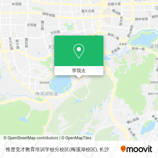 惟楚竞才教育培训学校分校区(梅溪湖校区)地图