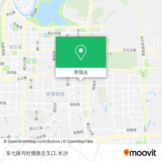 东七路与社塘路交叉口地图
