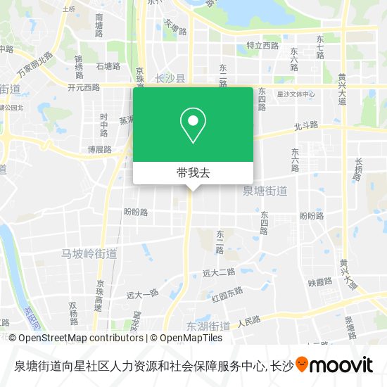 泉塘街道向星社区人力资源和社会保障服务中心地图