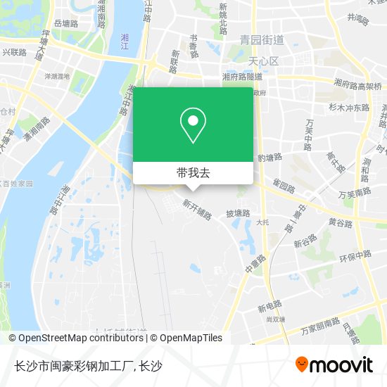 长沙市闽豪彩钢加工厂地图