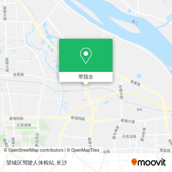 望城区驾驶人体检站地图