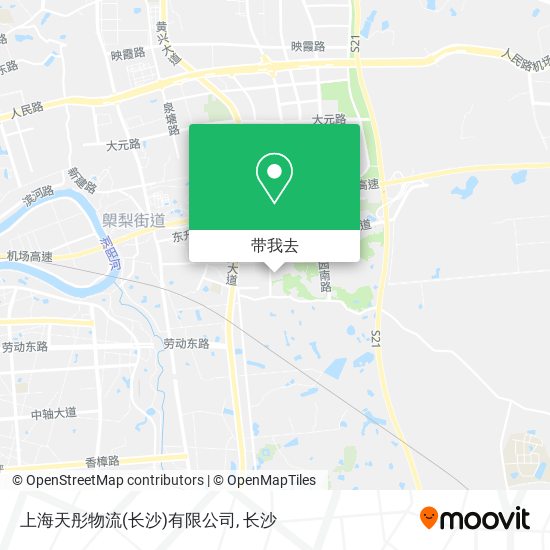 上海天彤物流(长沙)有限公司地图