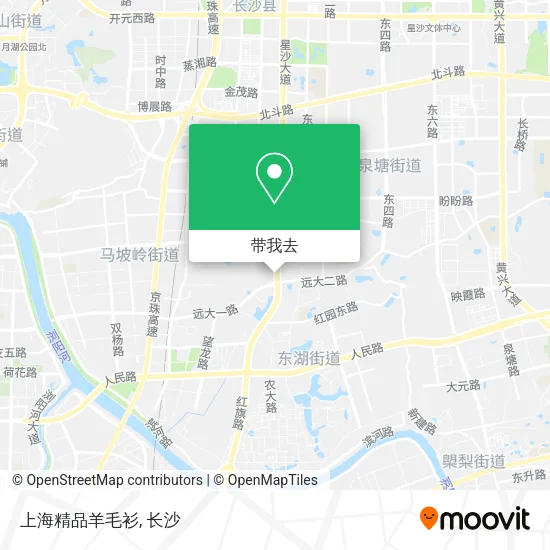 上海精品羊毛衫地图