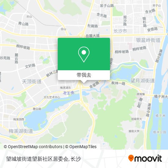 望城坡街道望新社区居委会地图