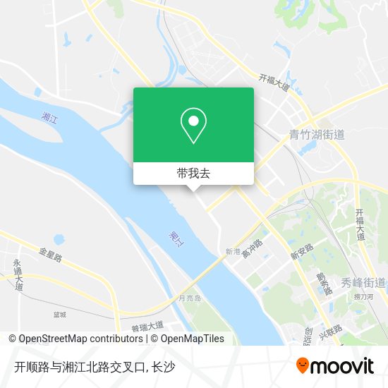 开顺路与湘江北路交叉口地图
