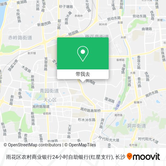 雨花区农村商业银行24小时自助银行(红星支行)地图