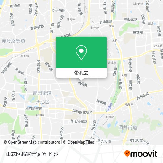 雨花区杨家元诊所地图