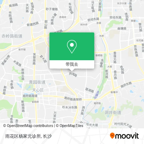 雨花区杨家元诊所地图