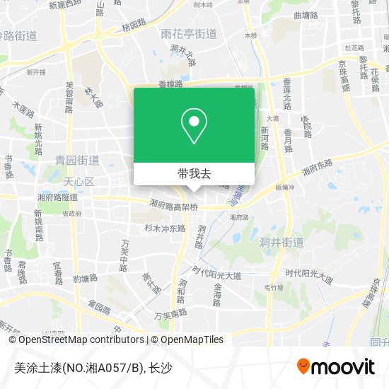 美涂土漆(NO.湘A057/B)地图