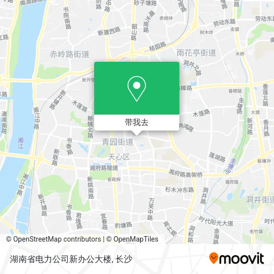 湖南省电力公司新办公大楼地图