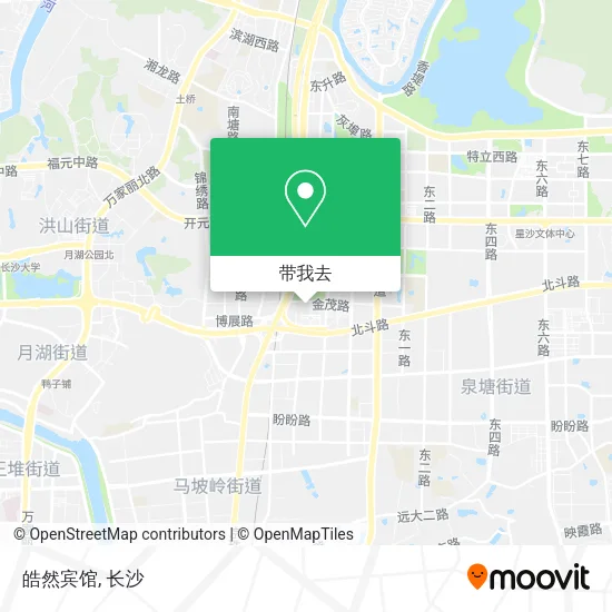 皓然宾馆地图