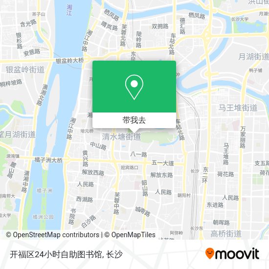 开福区24小时自助图书馆地图