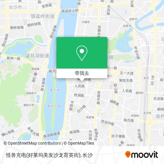 怪兽充电(好莱坞美发沙龙育英街)地图