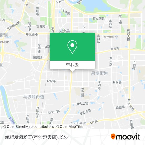 统桶发卤粉王(星沙楚天店)地图