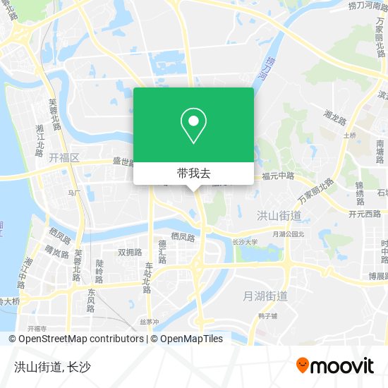 洪山街道地图