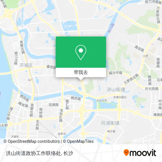 洪山街道政协工作联络处地图