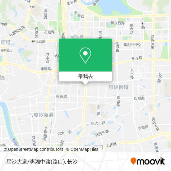 星沙大道/漓湘中路(路口)地图