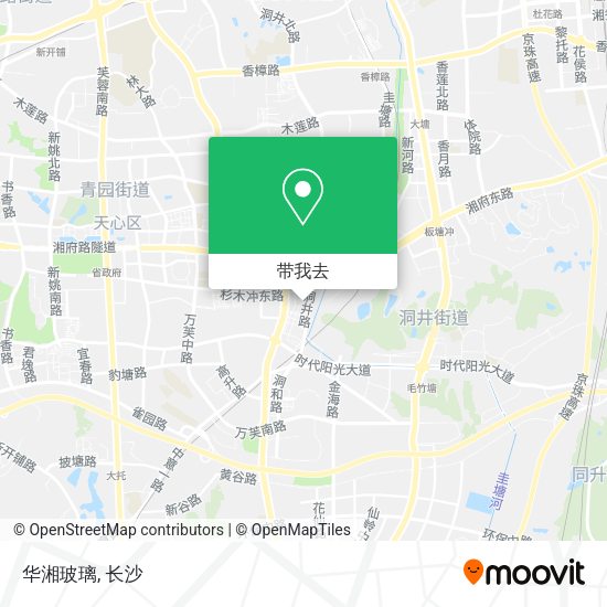 华湘玻璃地图