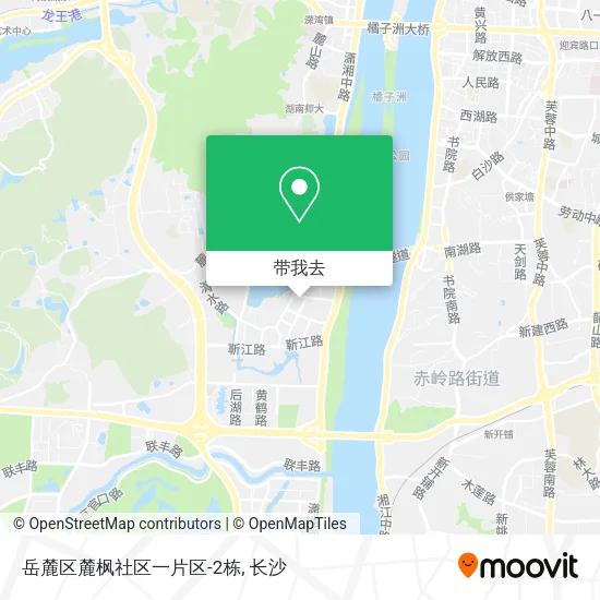岳麓区麓枫社区一片区-2栋地图