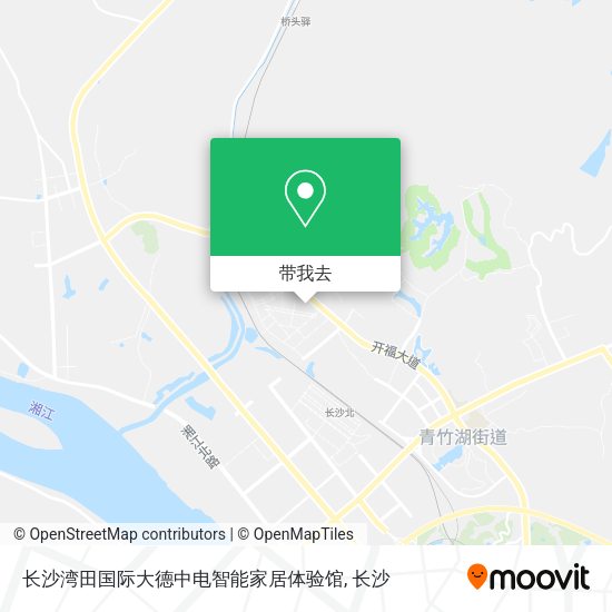 长沙湾田国际大德中电智能家居体验馆地图