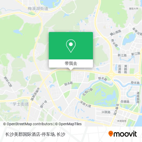 长沙美郡国际酒店-停车场地图
