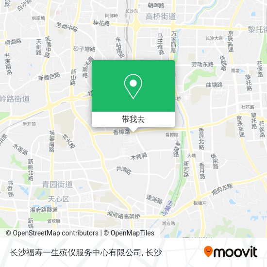 长沙福寿一生殡仪服务中心有限公司地图