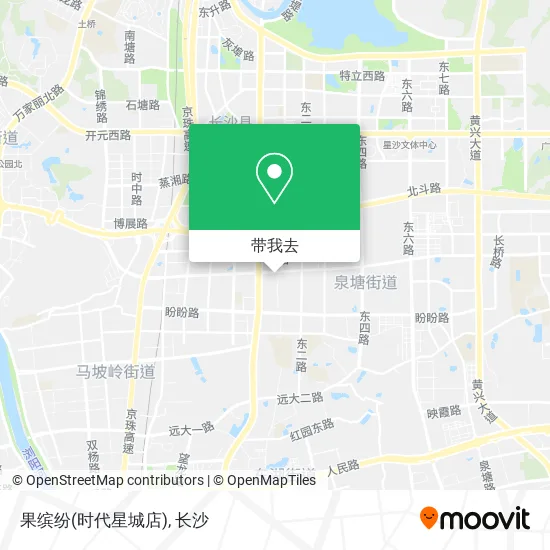 果缤纷(时代星城店)地图