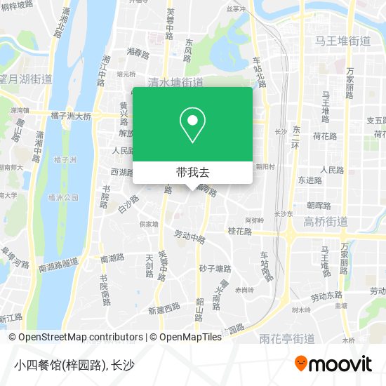 小四餐馆(梓园路)地图