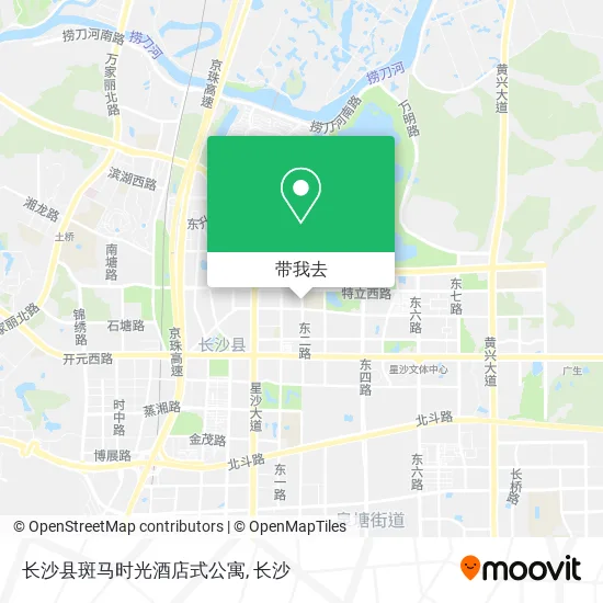 长沙县斑马时光酒店式公寓地图