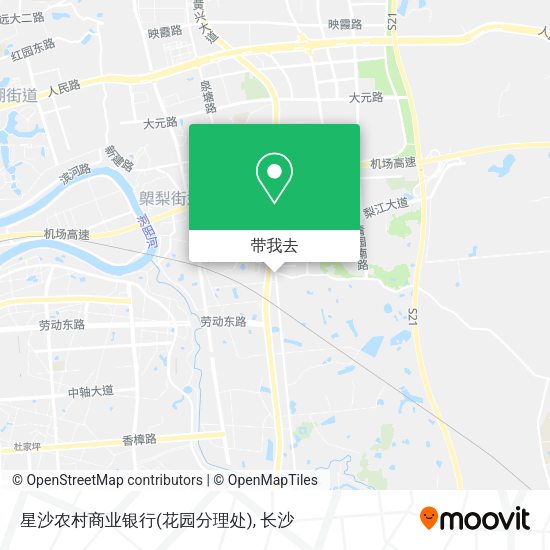 星沙农村商业银行(花园分理处)地图