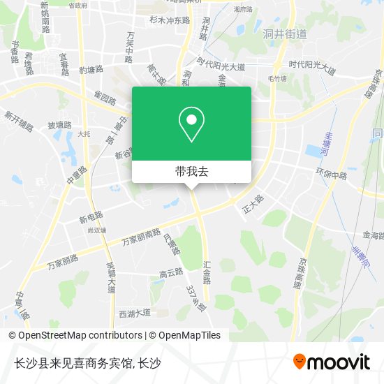 长沙县来见喜商务宾馆地图
