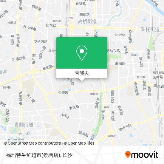 福玛特生鲜超市(景塘店)地图