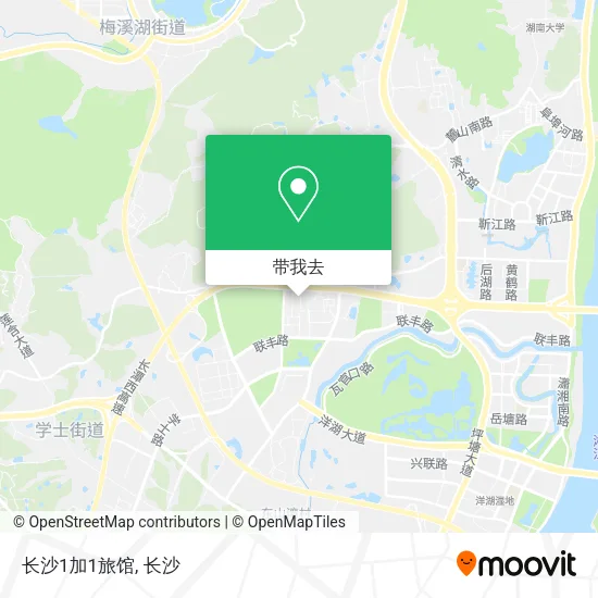 长沙1加1旅馆地图