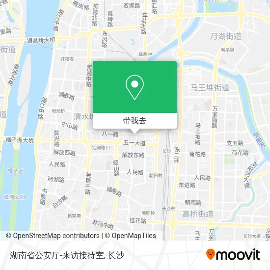 湖南省公安厅-来访接待室地图