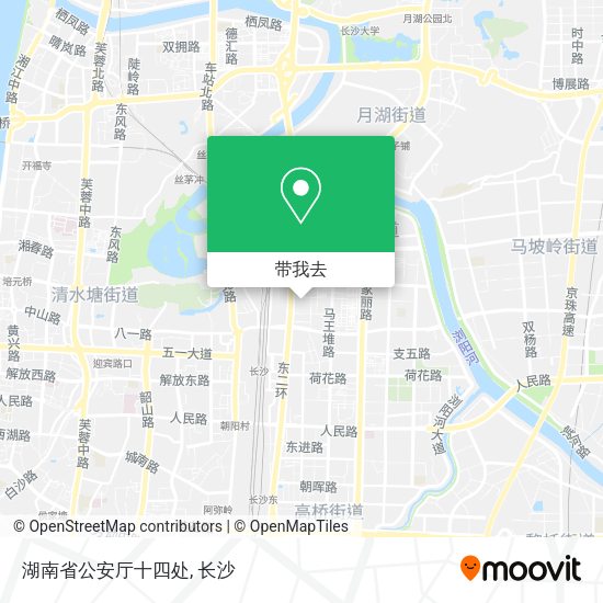 湖南省公安厅十四处地图