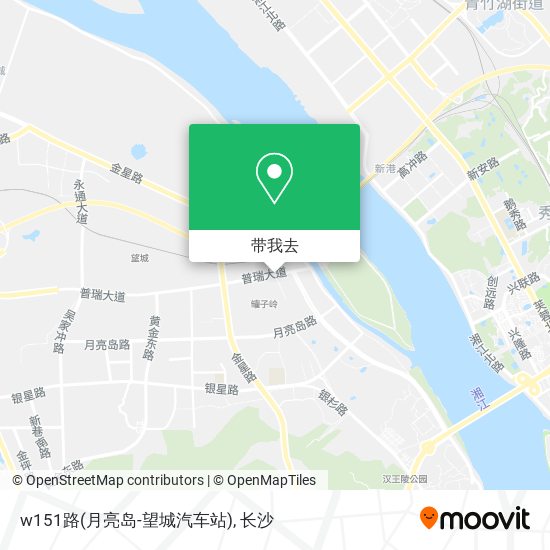 w151路(月亮岛-望城汽车站)地图