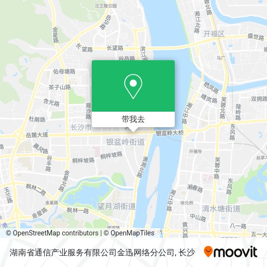 湖南省通信产业服务有限公司金迅网络分公司地图
