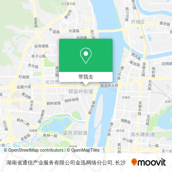 湖南省通信产业服务有限公司金迅网络分公司地图