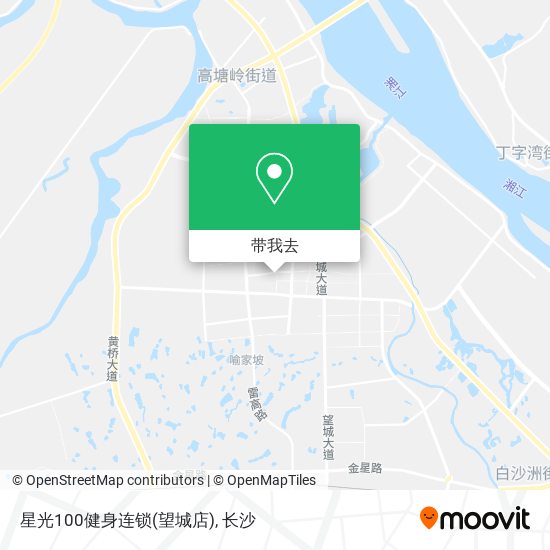 星光100健身连锁(望城店)地图