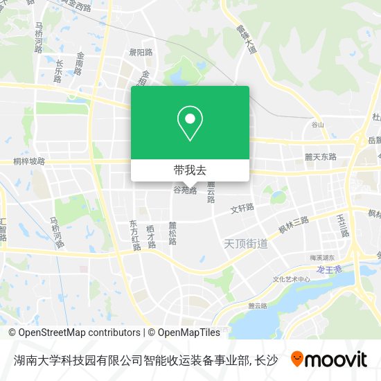 湖南大学科技园有限公司智能收运装备事业部地图