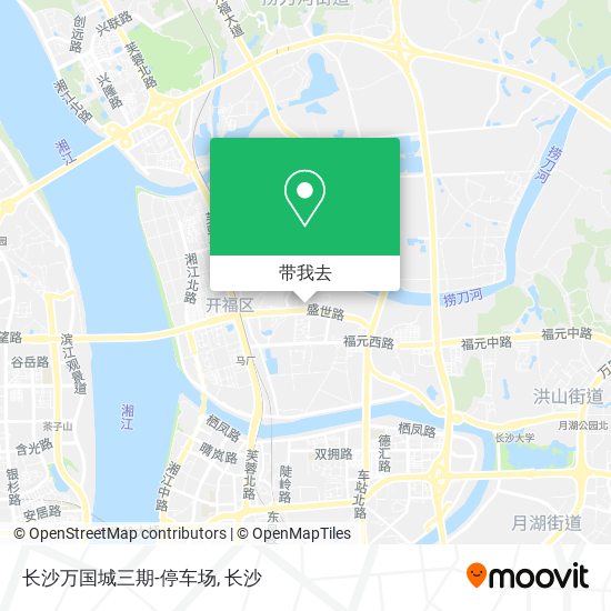 长沙万国城三期-停车场地图