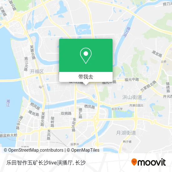 乐田智作五矿长沙live演播厅地图