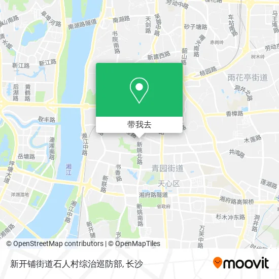 新开铺街道石人村综治巡防部地图